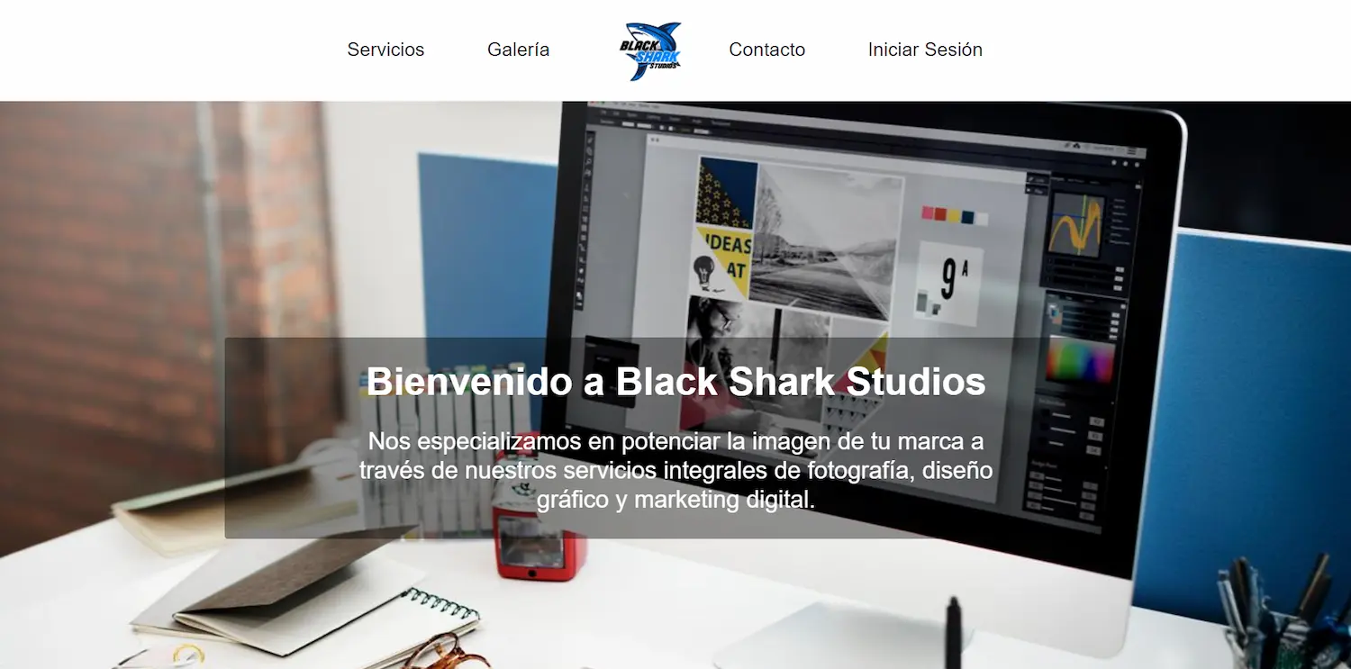 Homepage of the BlackSharkWeb project