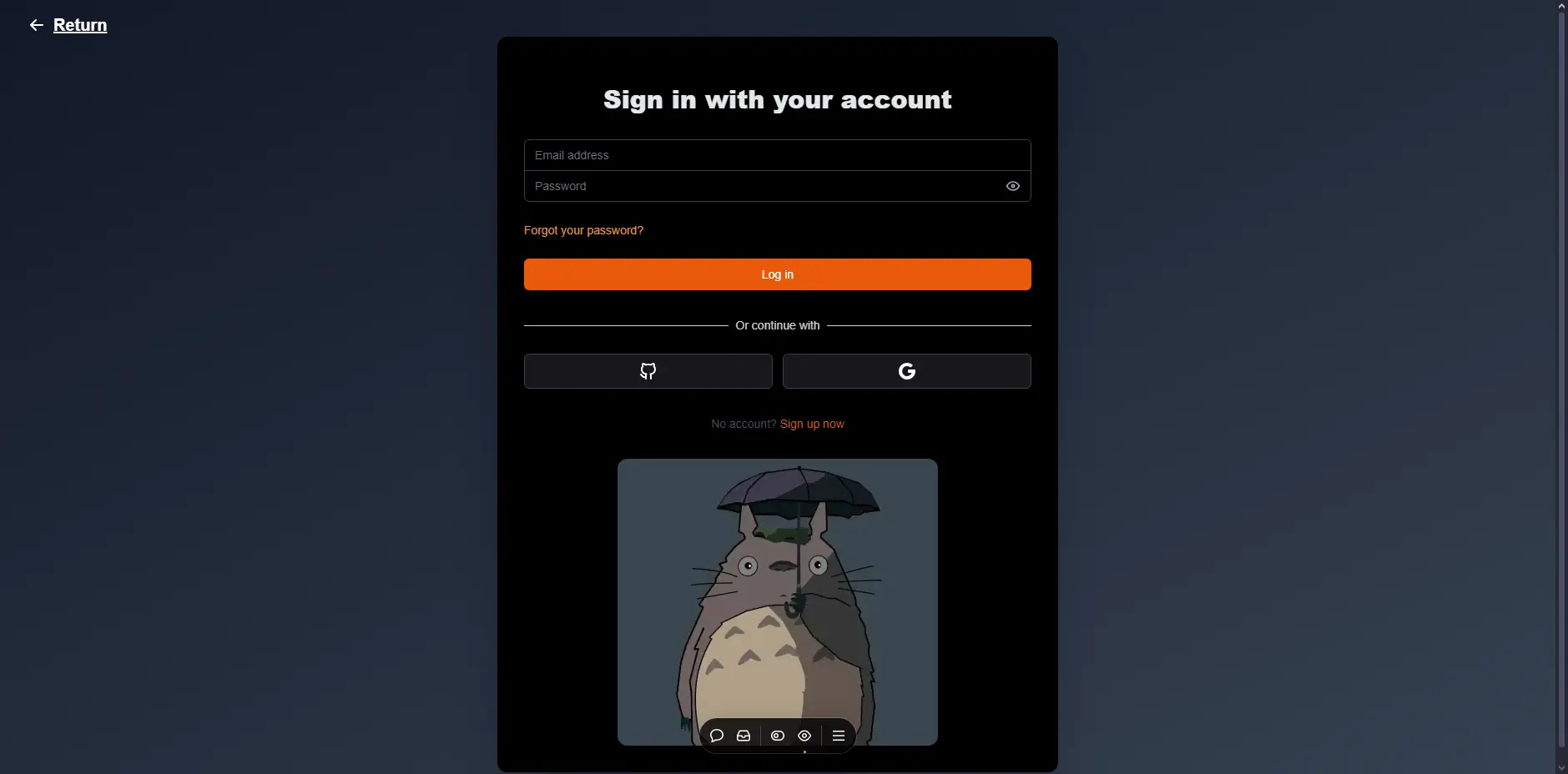 Image examples of the React User Administration project